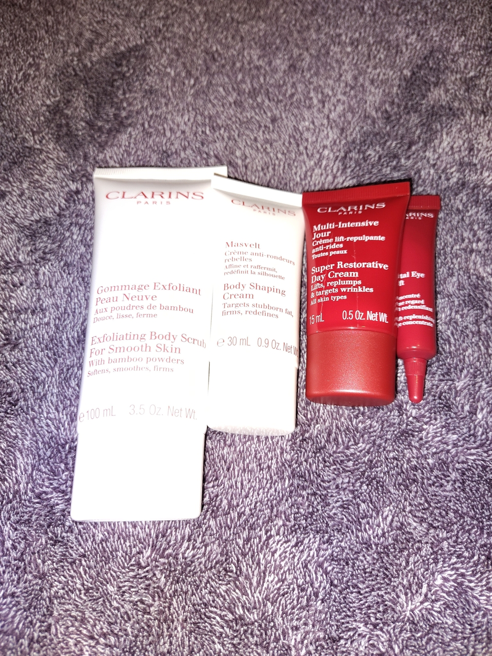 Clarins Women Skincare Set - White & Red